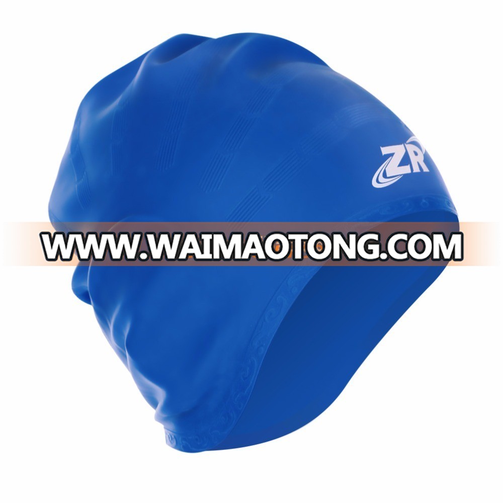 Wholesale Silicone Swim Caps OEM/ODM Elastic Waterproof Soft Swimming Caps Novelty Swim Hats Bathing Cap Logo Printing